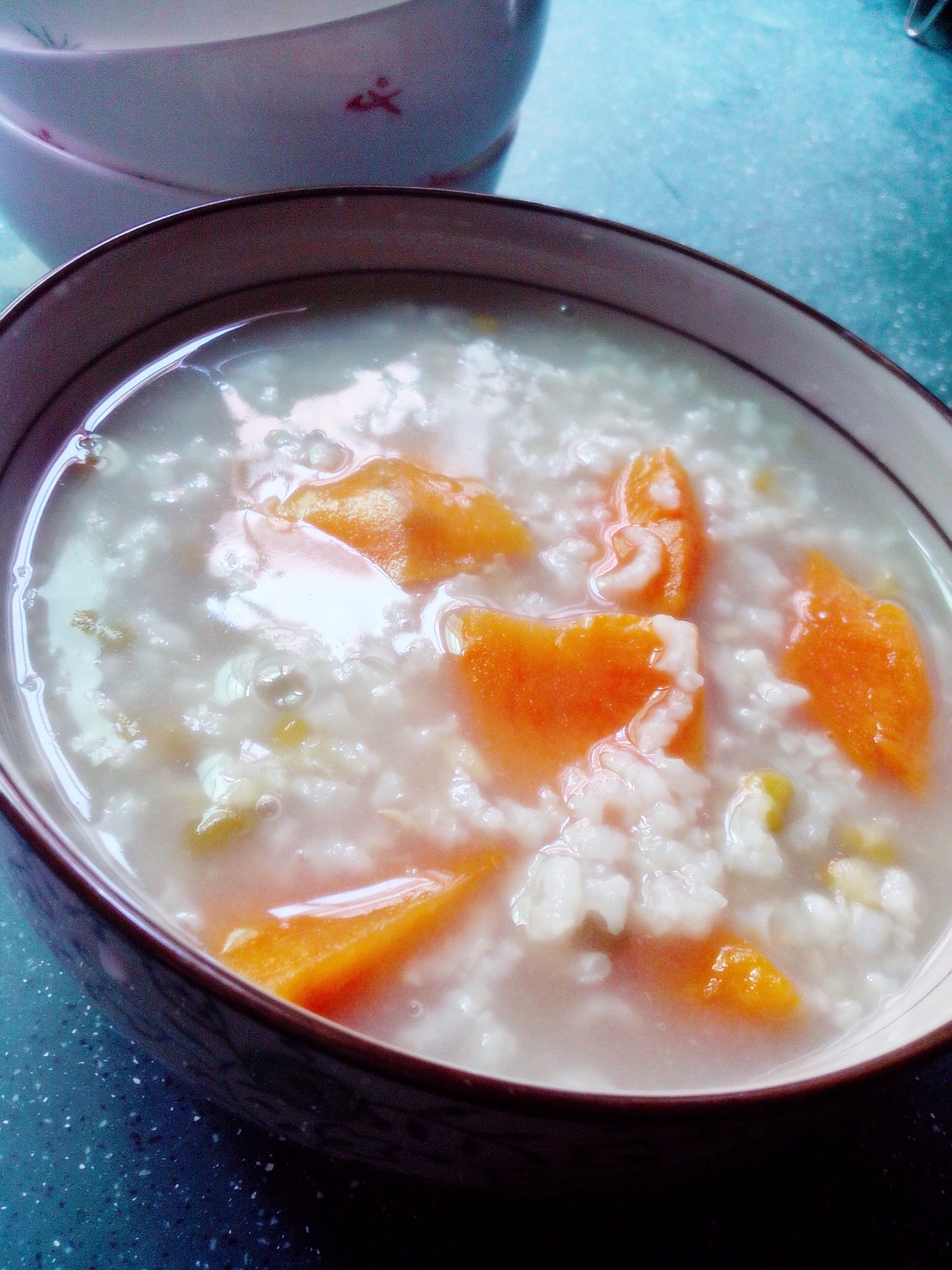 贞子sadako做的红薯绿豆粥