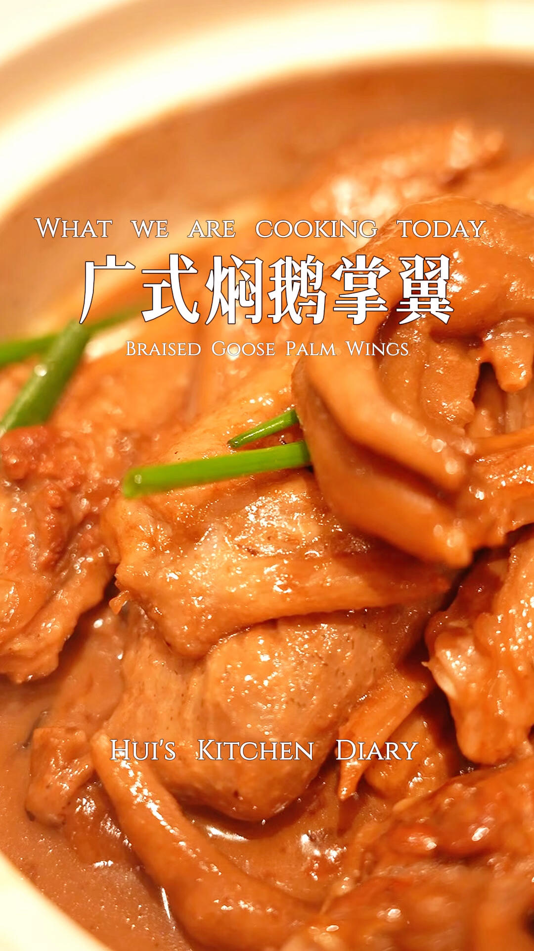 广式焖鹅掌翼|广式家常私房菜 酱香浓郁 超级好吃