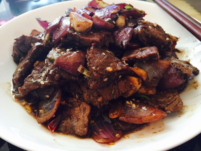 孜然牛肉粒