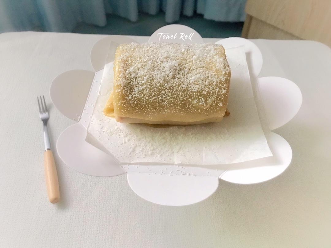免烤箱🍰零难度紫薯毛巾卷（免奶油低卡版）
