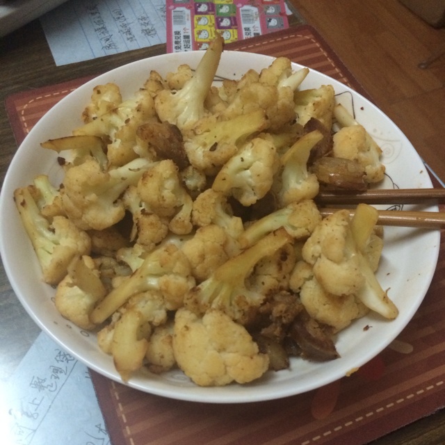 麻辣香肠炒花菜