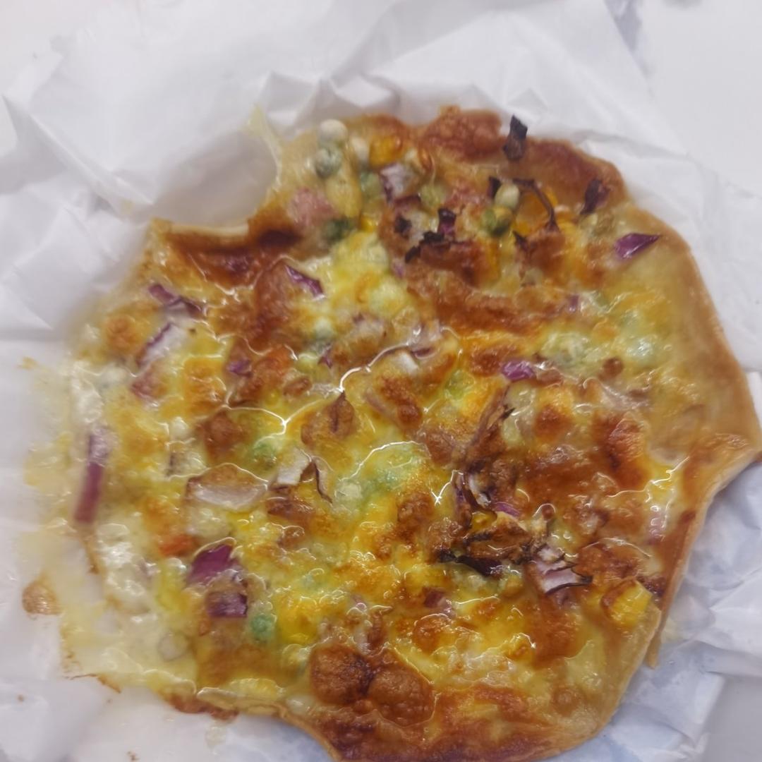 空气炸锅手抓饼披萨