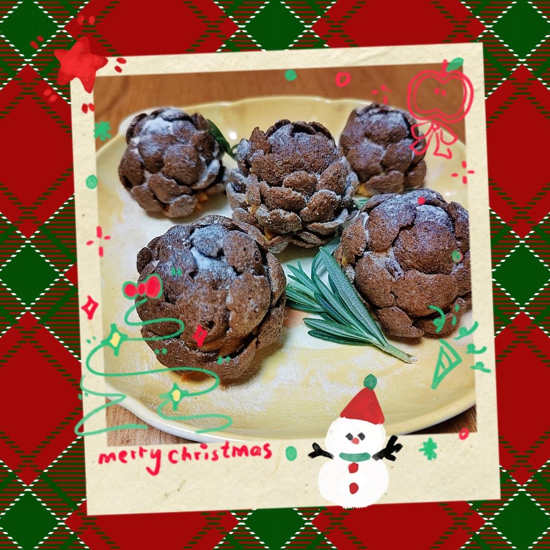 圣诞松果🎄这是我做过最简单的小食之一！