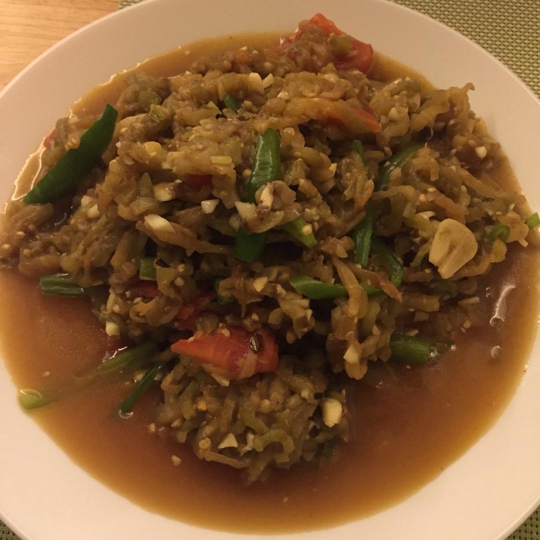 少油下饭美味炒茄丝