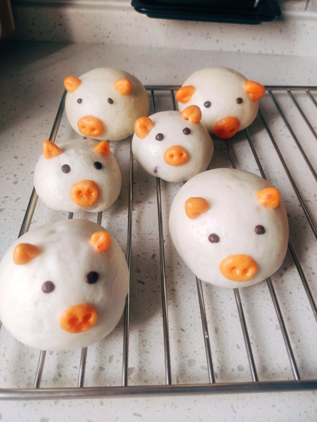 小猪奶黄包（含奶黄馅做法）