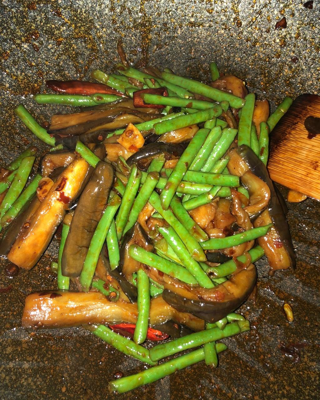 豆角烧茄子