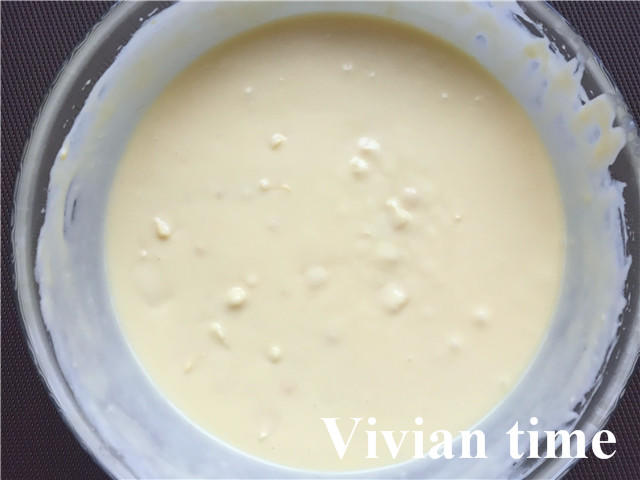 两步教你做好吃的酸奶玉米浓浆蛋糕的做法 步骤3