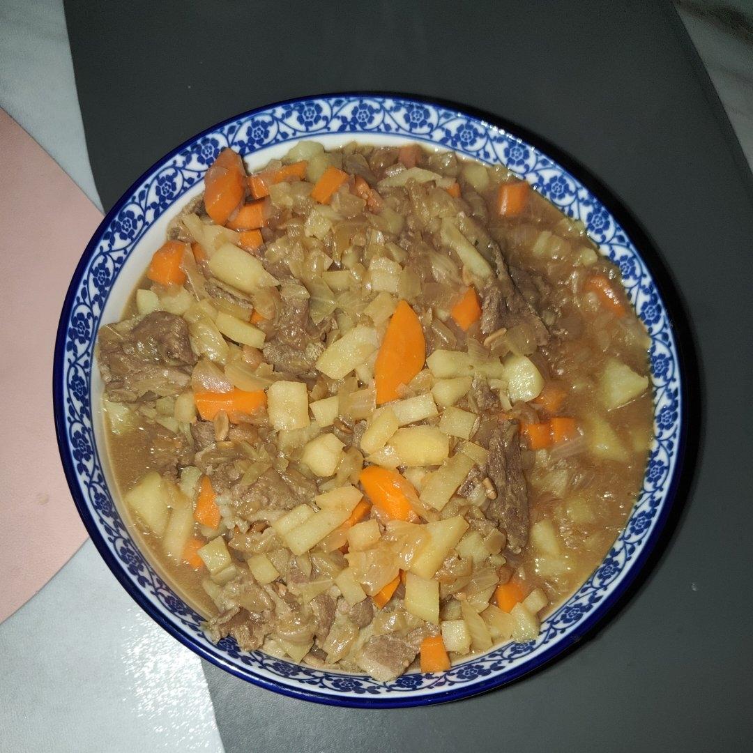肉末土豆胡萝卜丁