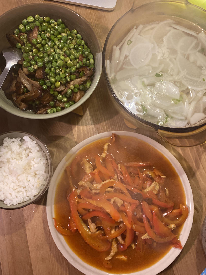 肉丝甜椒(家常炒菜)