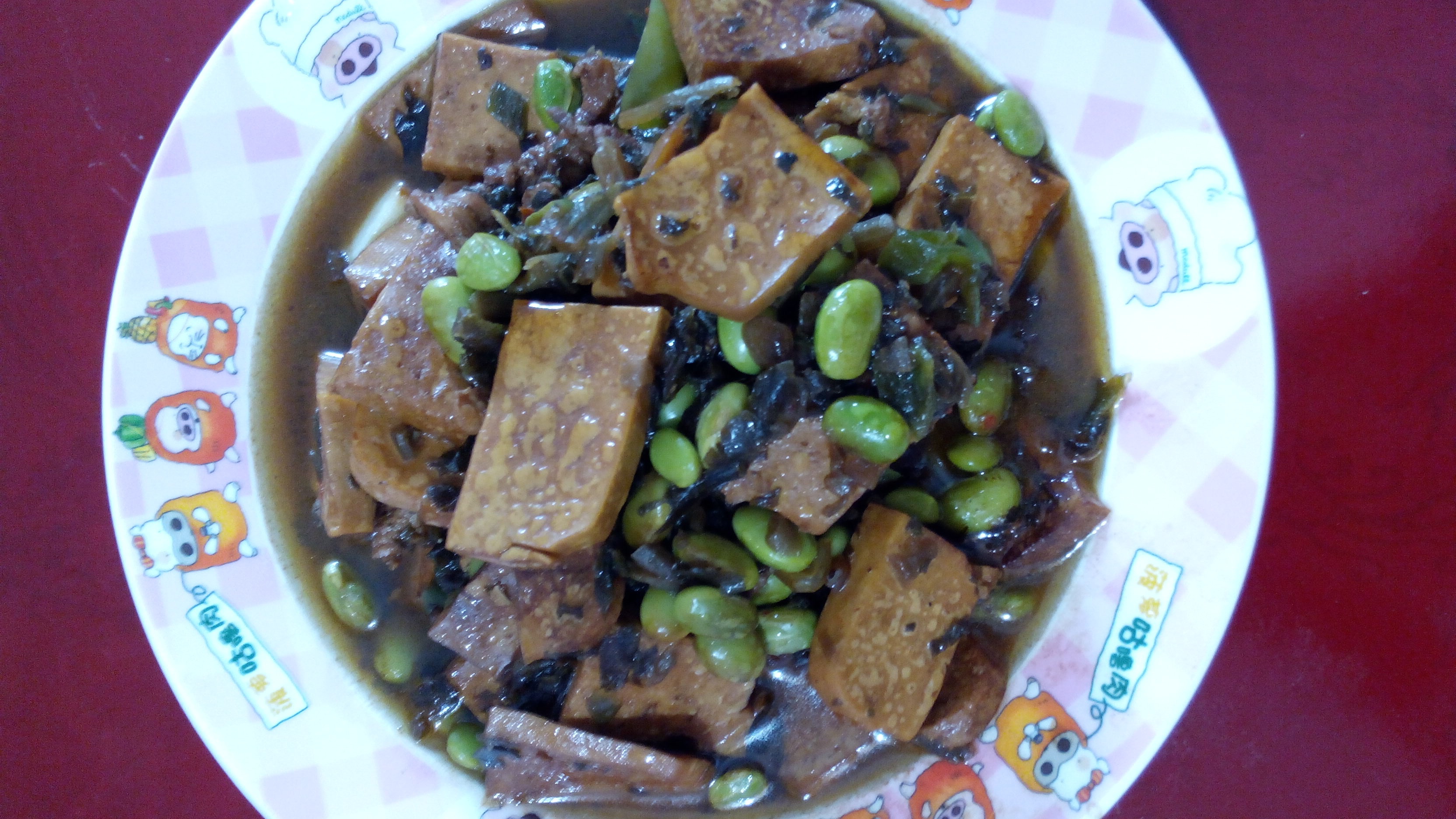 雪菜肉末毛豆米