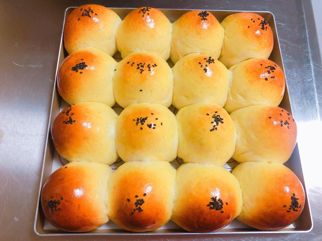 奶黄小餐包-一次发酵超好吃（附快手奶黄馅制作方法）