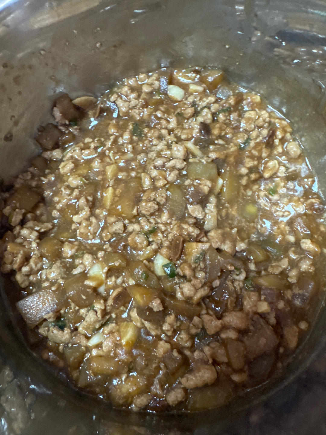 茄丁肉酱打卤面