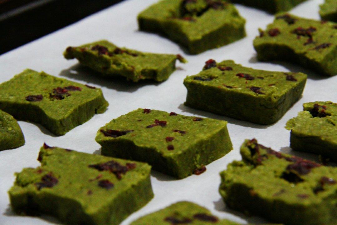 抹茶蔓越莓饼干