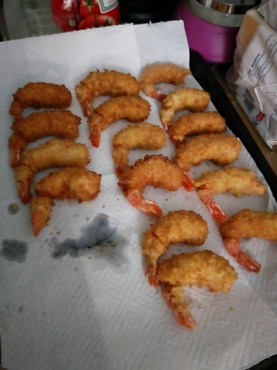 面包糠炸虾