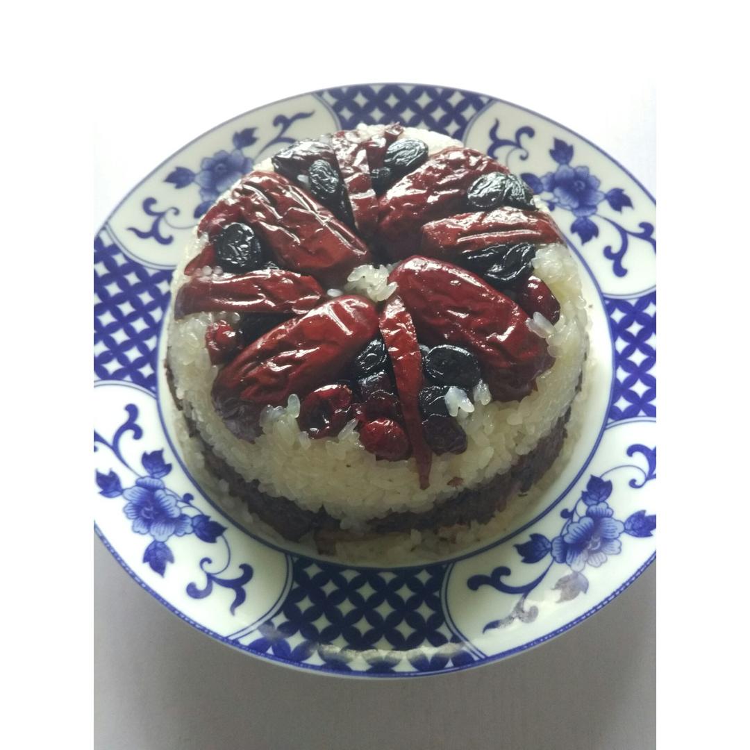 【猪油夹沙八宝饭】古法蒸糯米