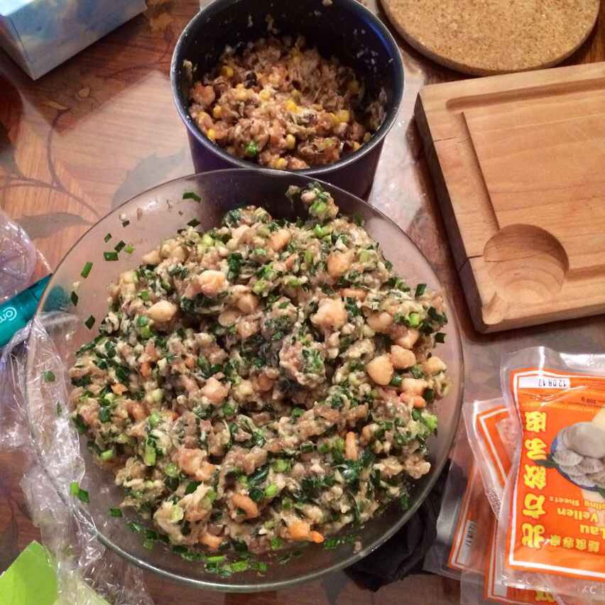 韭菜鸡蛋虾仁三鲜饺子