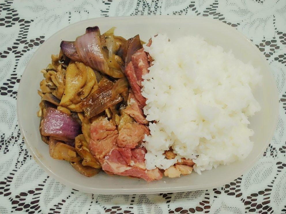 洋葱遇到杏鲍菇