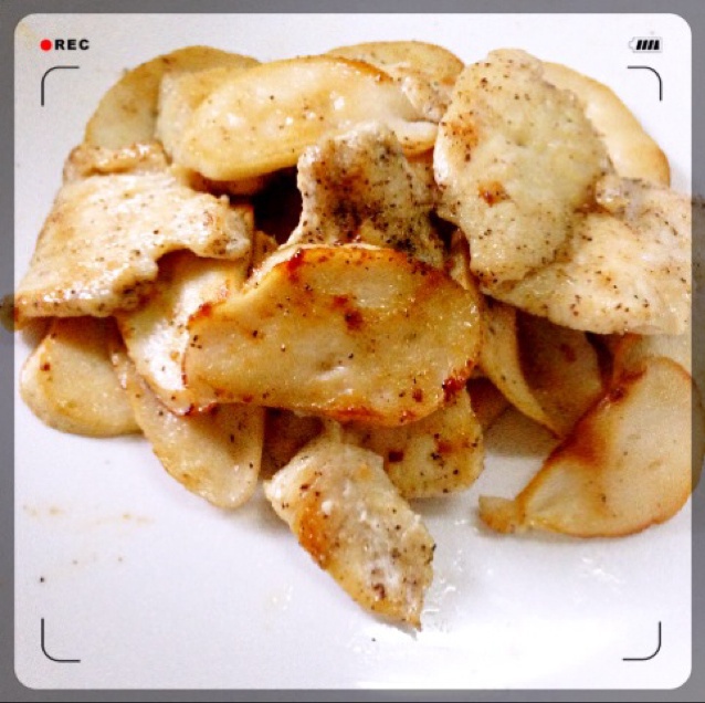 低卡减脂瘦身餐——杏鲍菇煎炒鸡胸肉