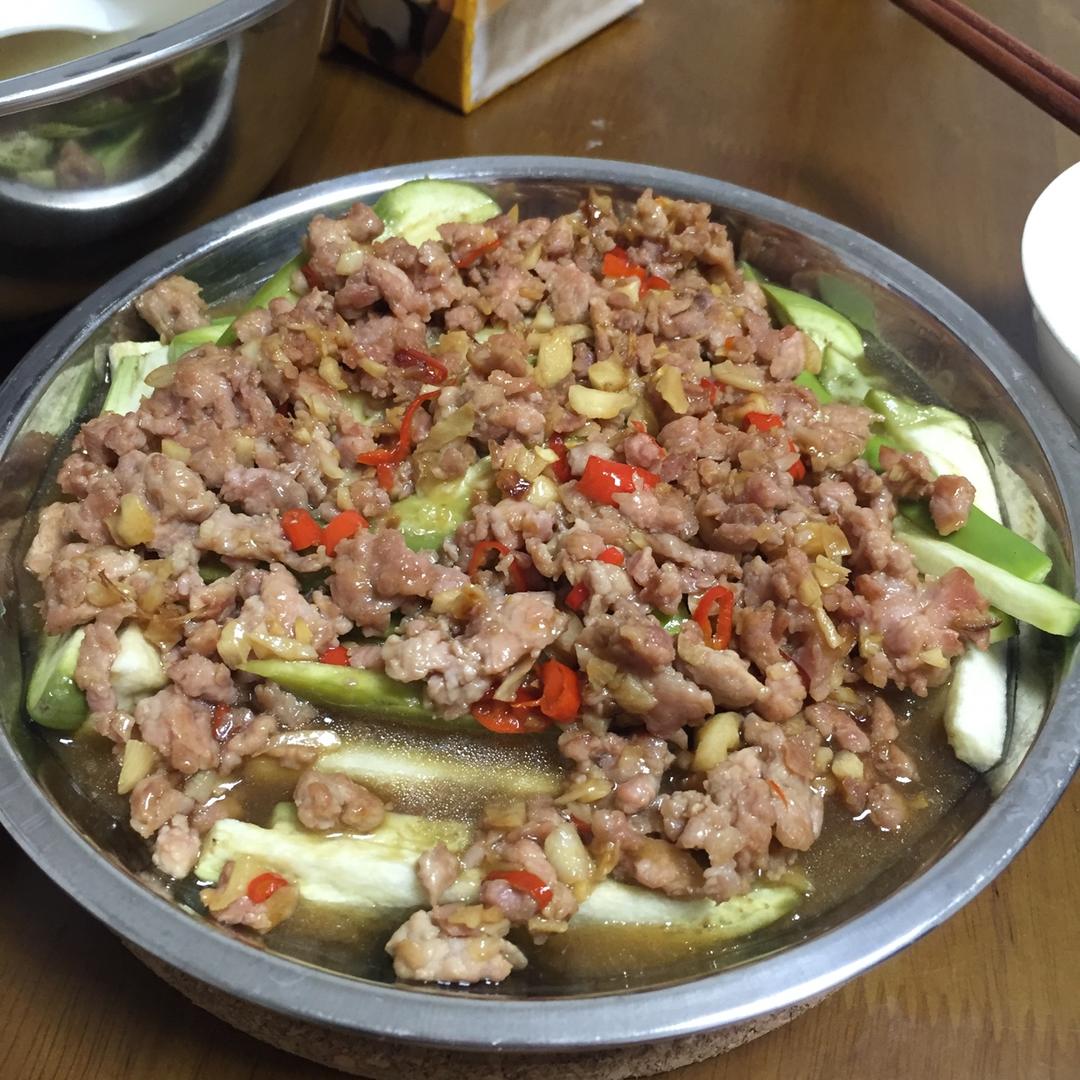 肉碎蒸茄子