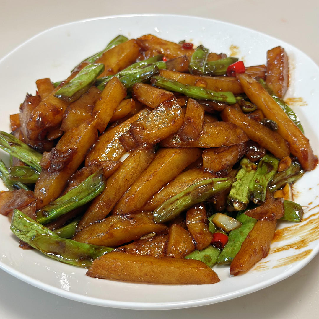 干煸豆角土豆