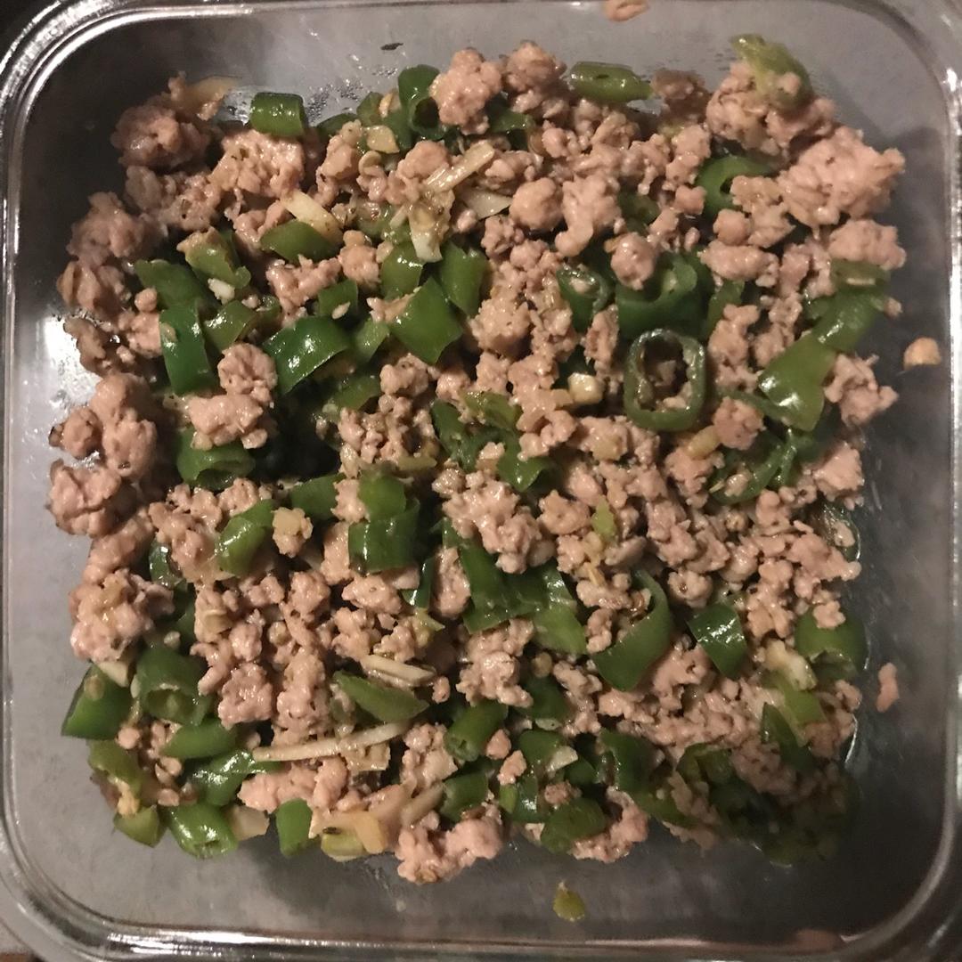 青椒肉末
