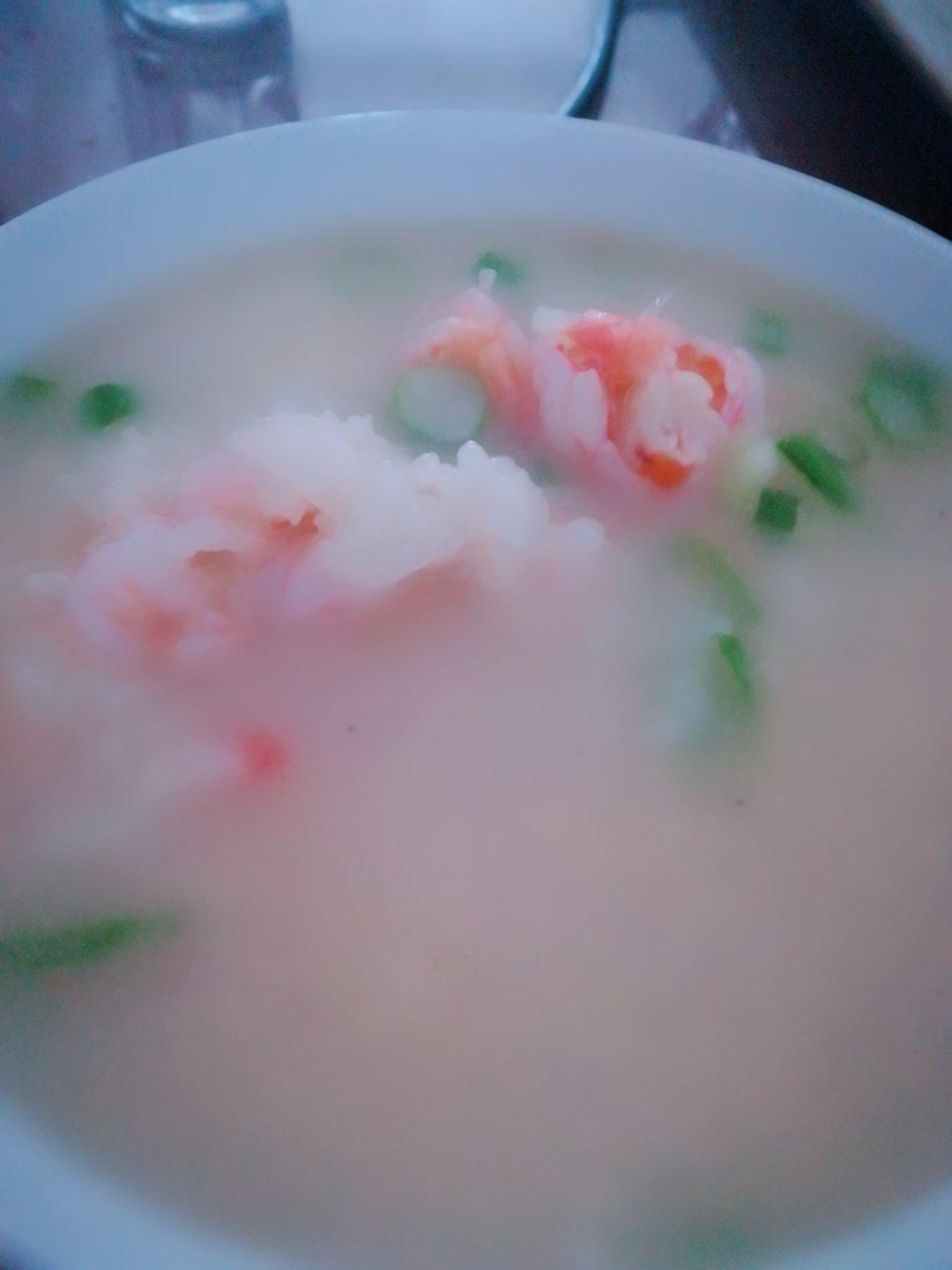 鲜虾砂锅粥