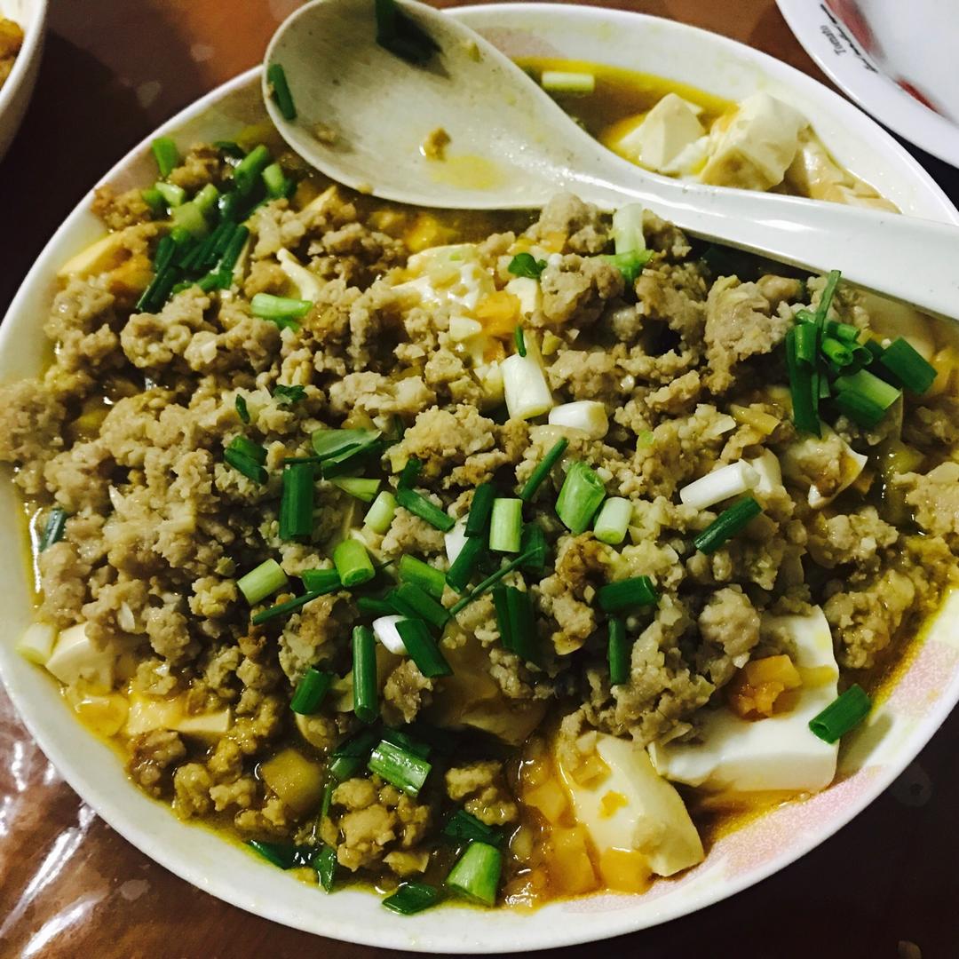 榨菜肉末蒸豆腐