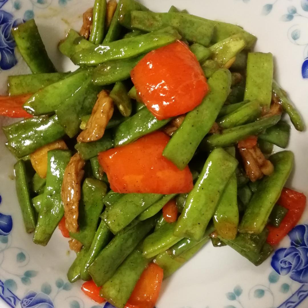 豆角炒肉丝