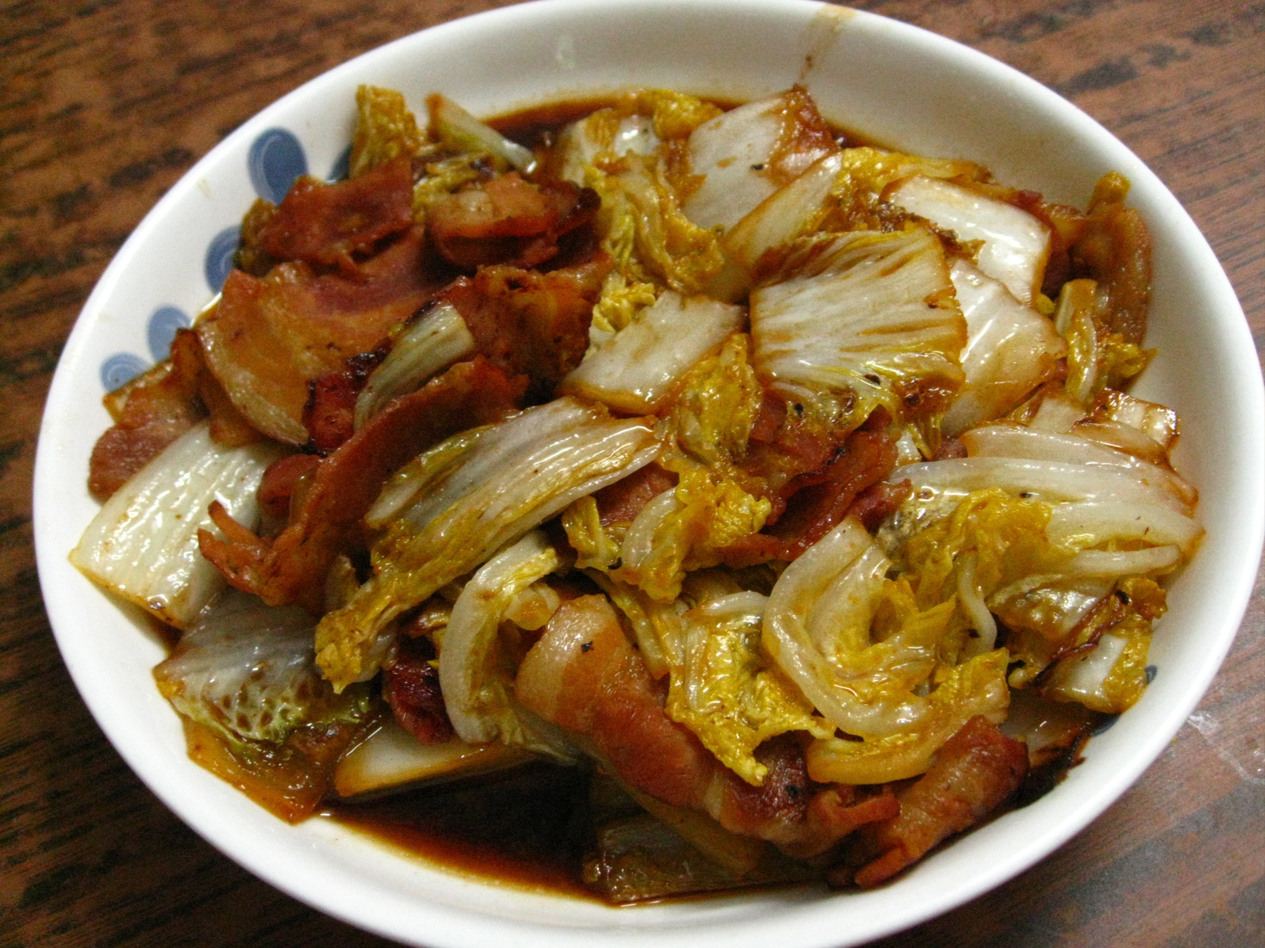 培根手撕包菜