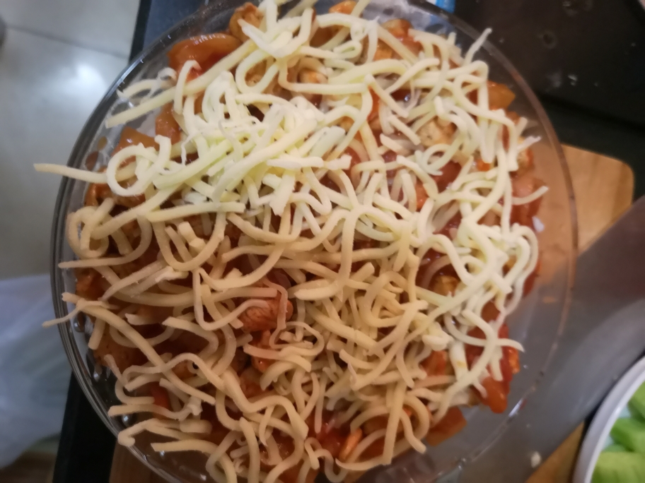 番茄鸡肉芝士焗饭【烤箱版】的做法 步骤8