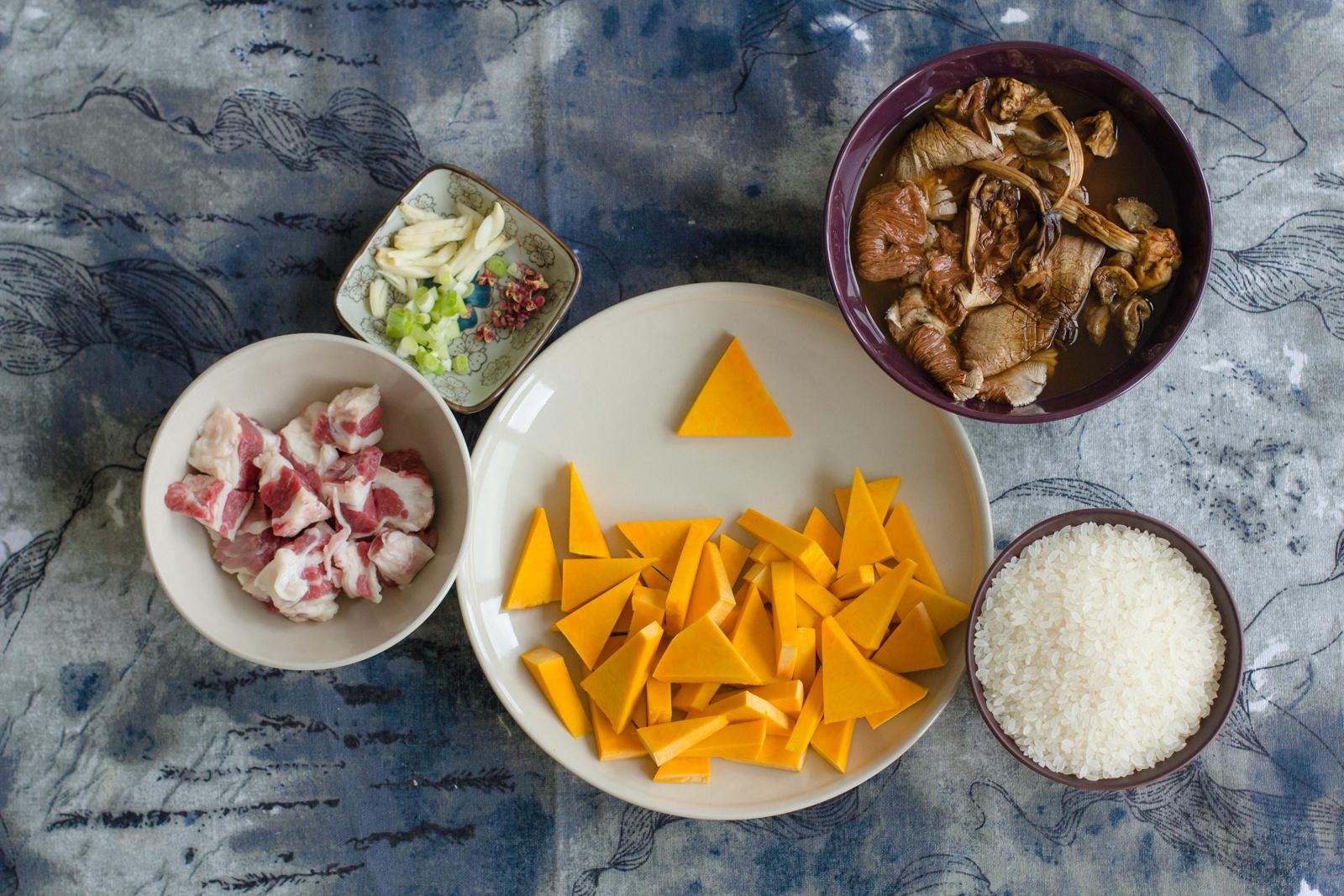 南瓜牛肉焖饭的做法 步骤1
