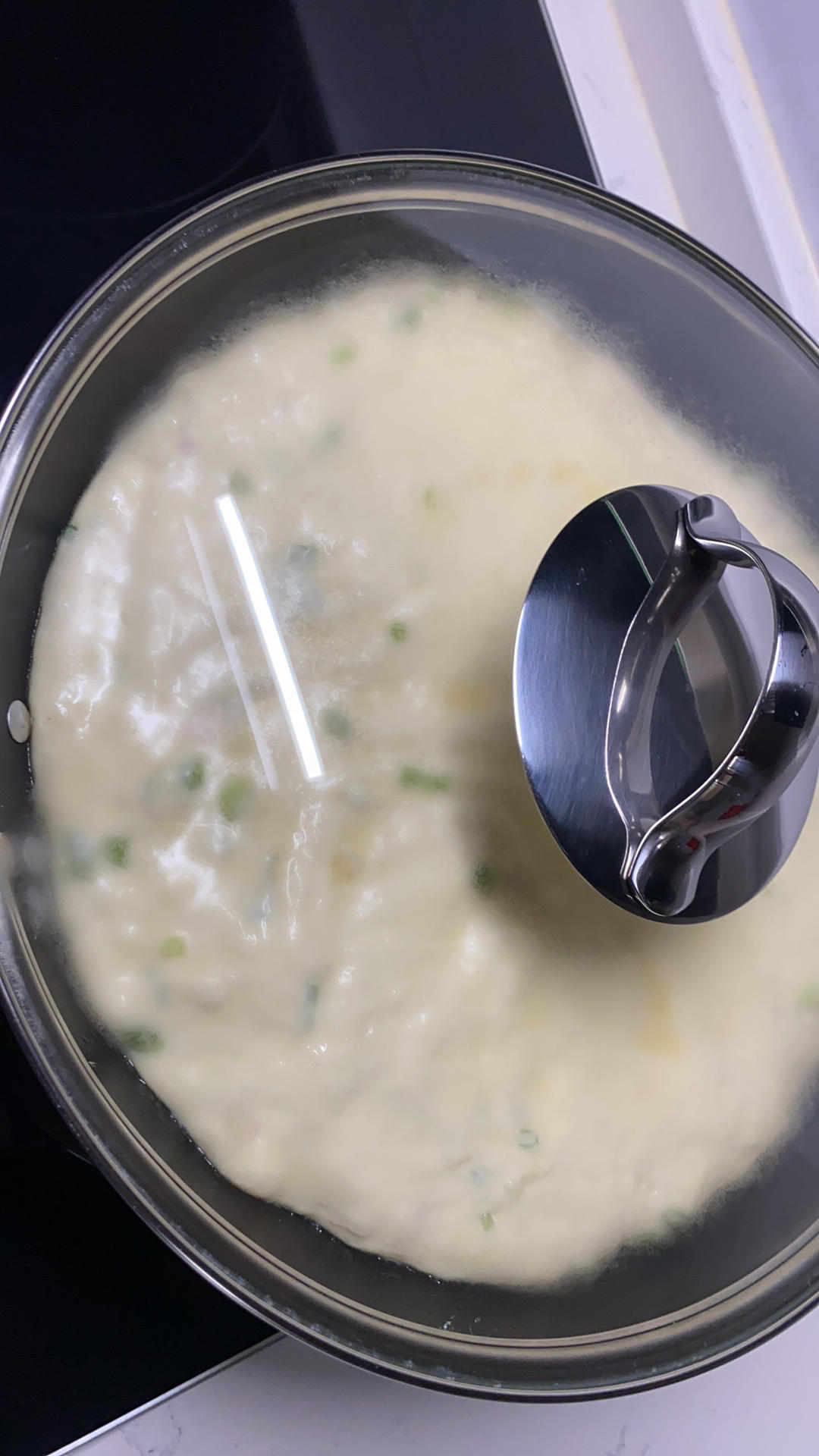 手不沾面做发面大饼
