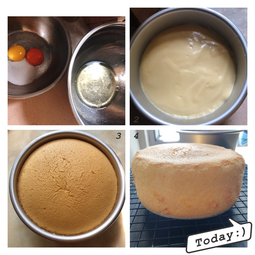 6寸戚风蛋糕（2蛋）