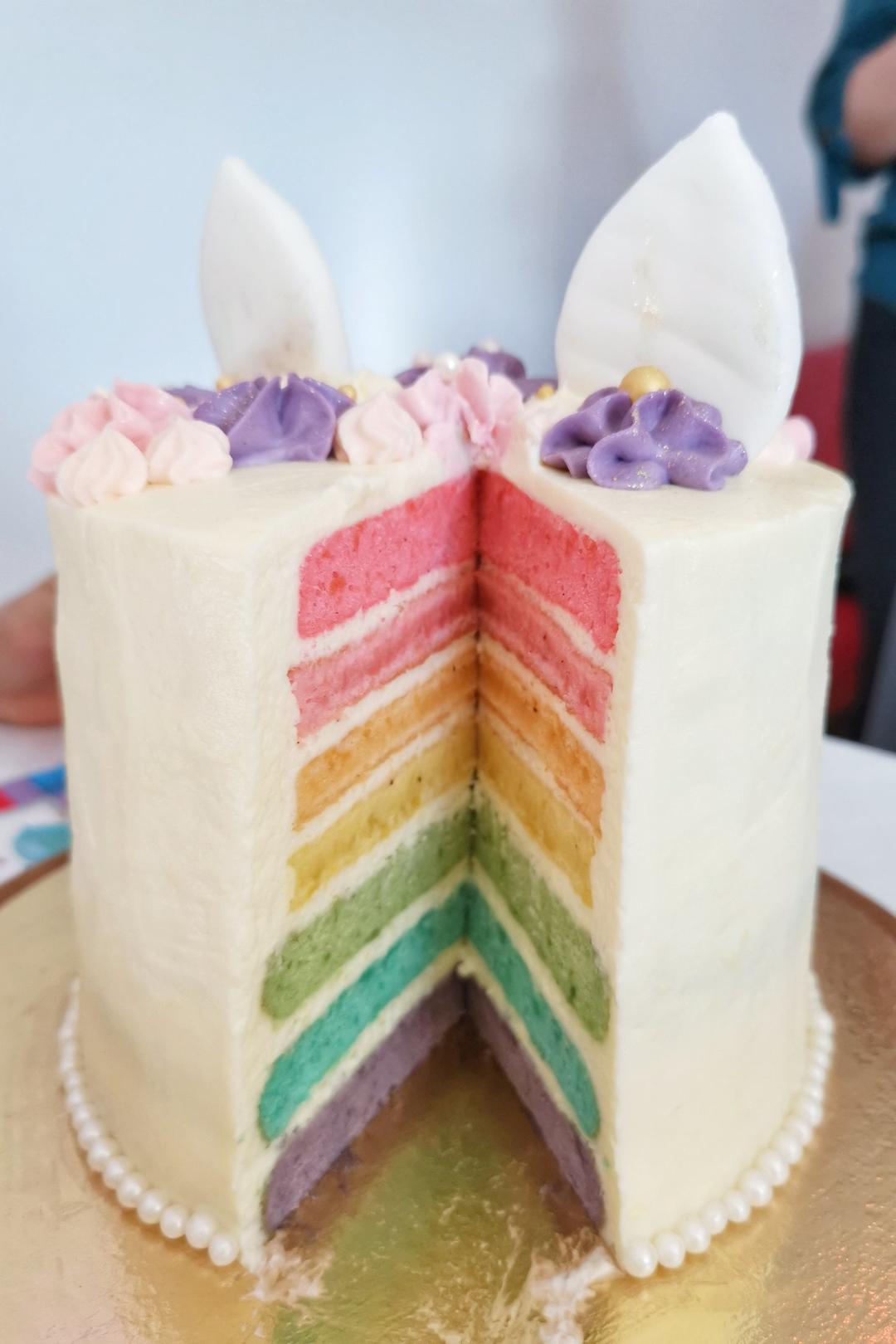 独角兽蛋糕(🌈分层➕奶酪霜)