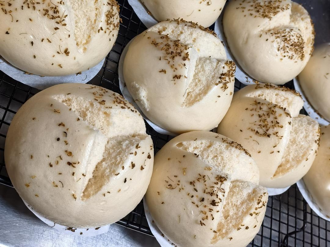 烫种桂花蛋奶开花馒头○包子馒头系列