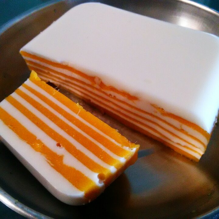 乔木磐根做的芒果椰汁千层糕