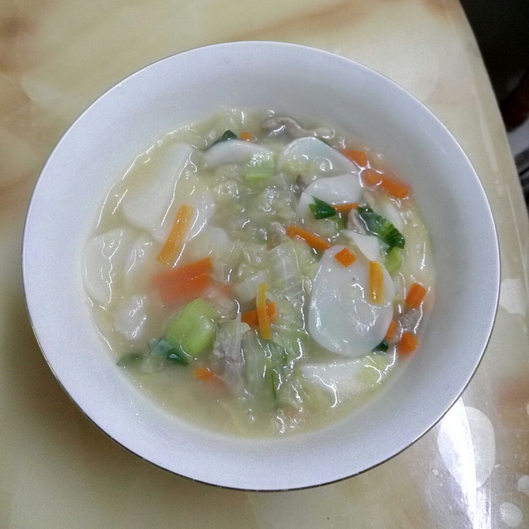 白菜肉丝年糕