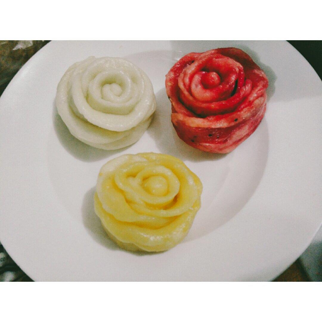 玫瑰花馒头
