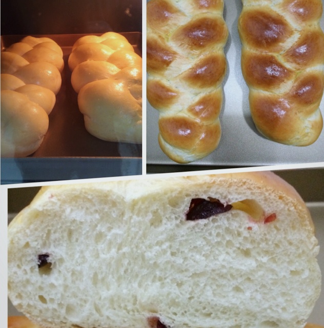 蔓越莓辫子面包