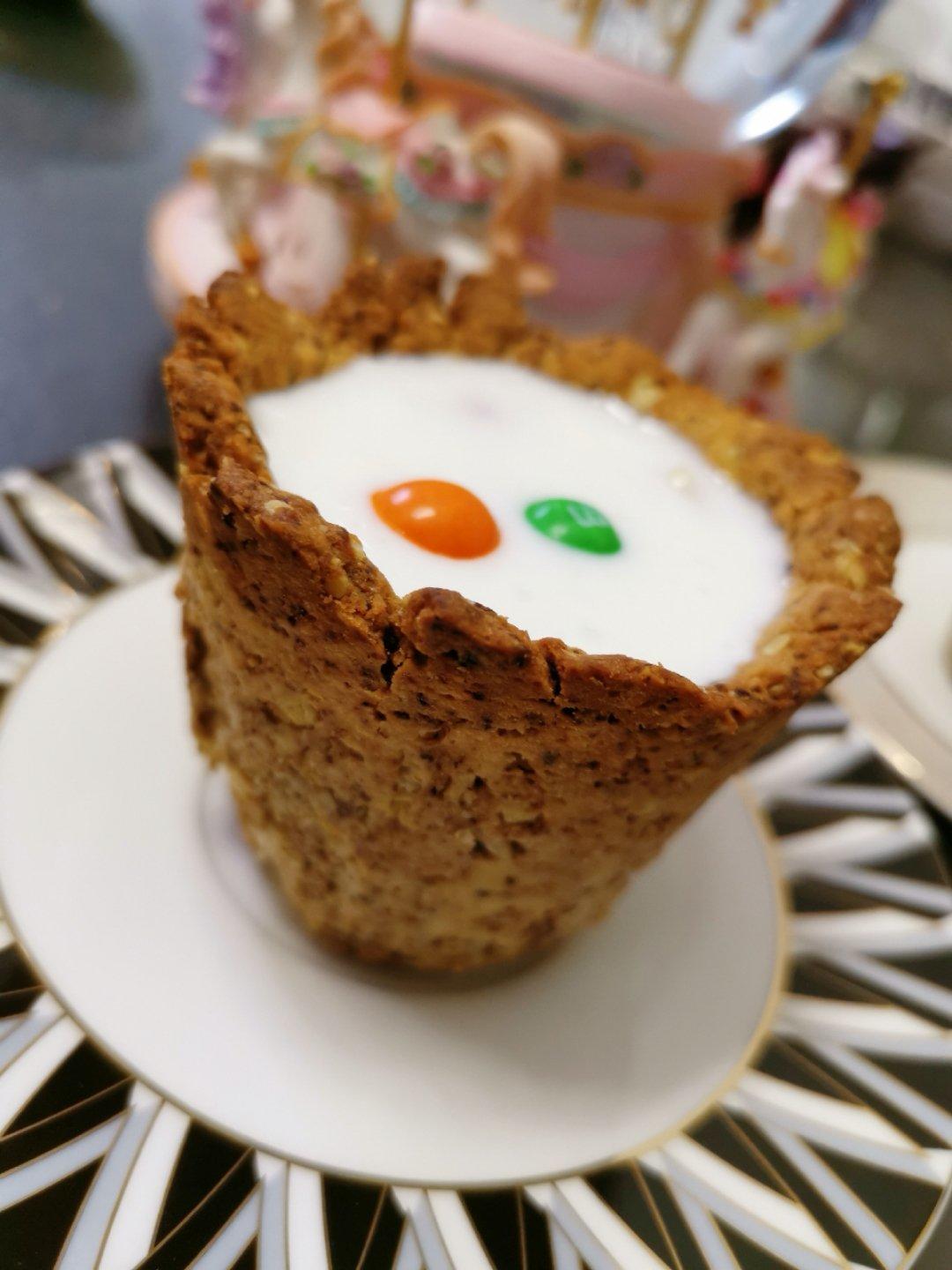 【视频食谱】巧克力燕麦曲奇杯
