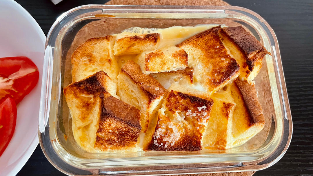 简单易做--牛奶鸡蛋吐司布丁