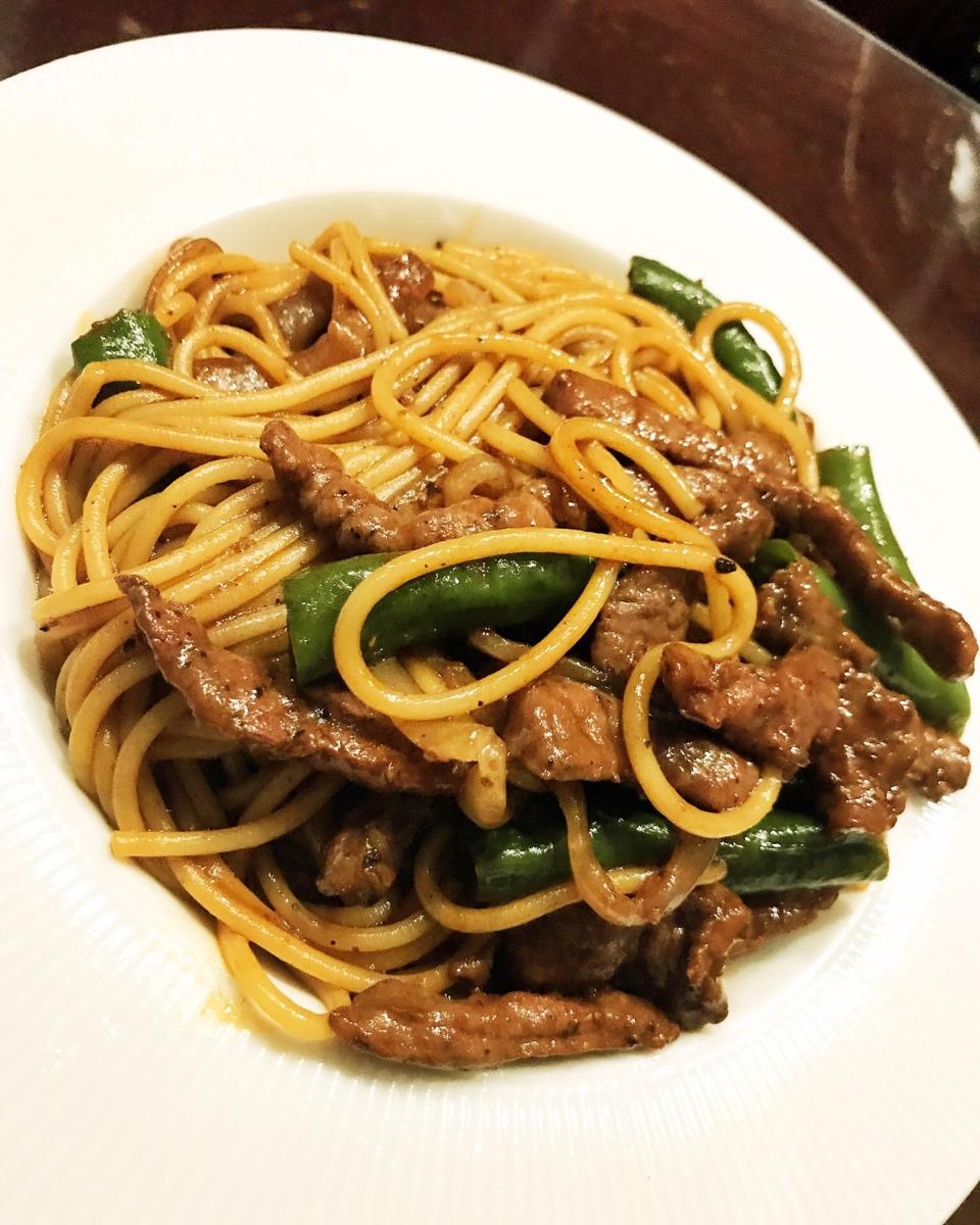 黑椒牛柳意面