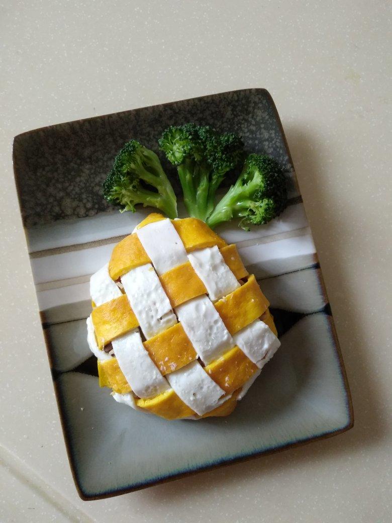 花式格子蛋包饭