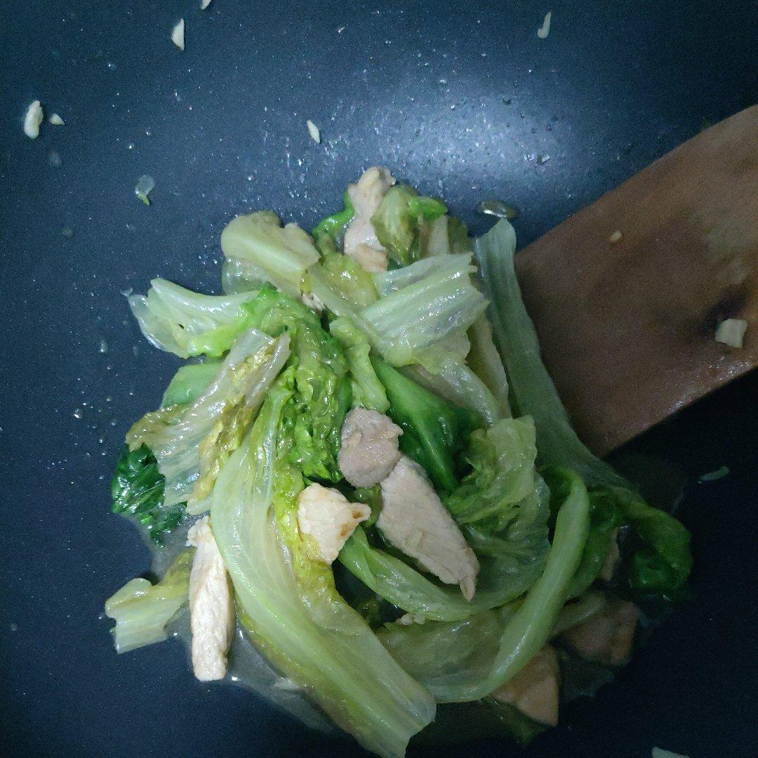 生菜炒肉片