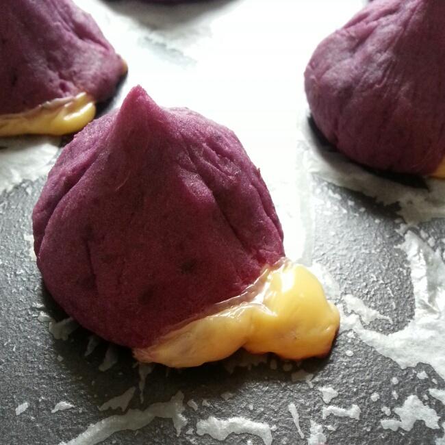 芝士爆酱紫薯的做法
