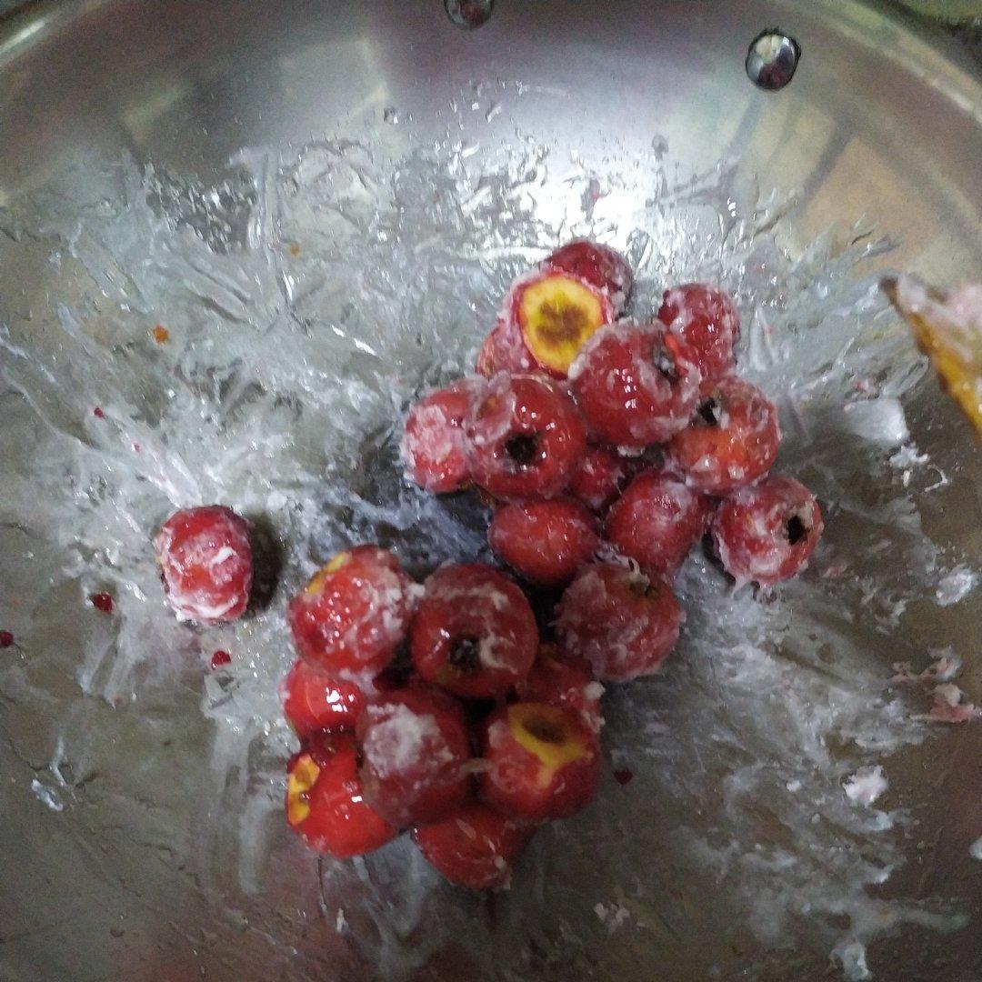 雪花山楂球 酸甜爽口 开胃又好吃 附细节视频详解