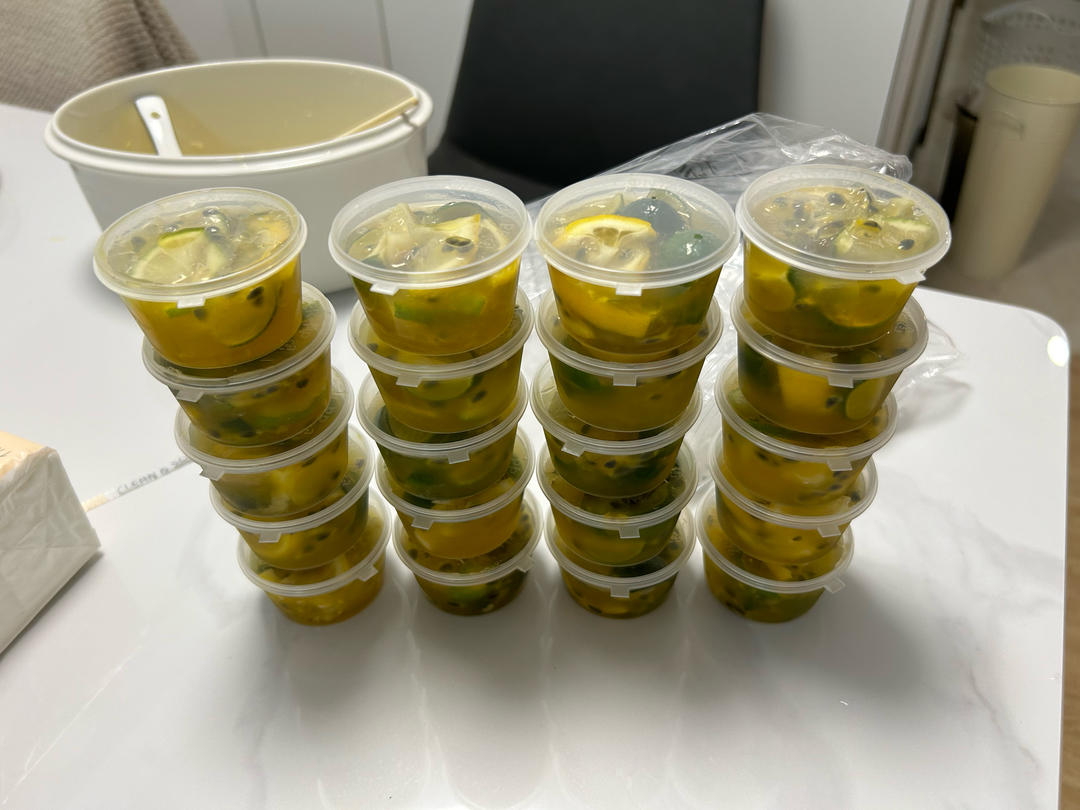 夏天必备【百香果青桔柠檬茶】