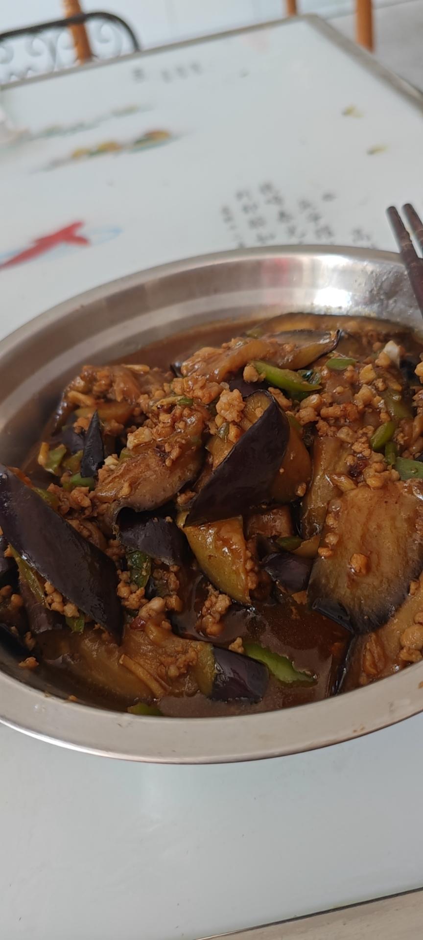 超级下饭酱香味肉末茄子
