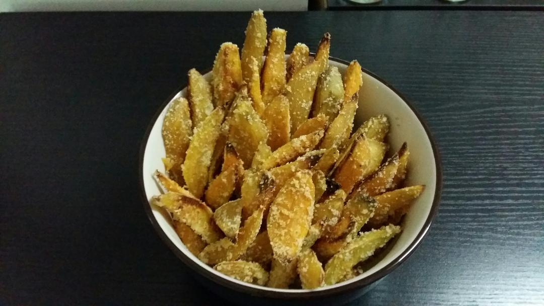 椰蓉烤红薯条（健康夜宵）