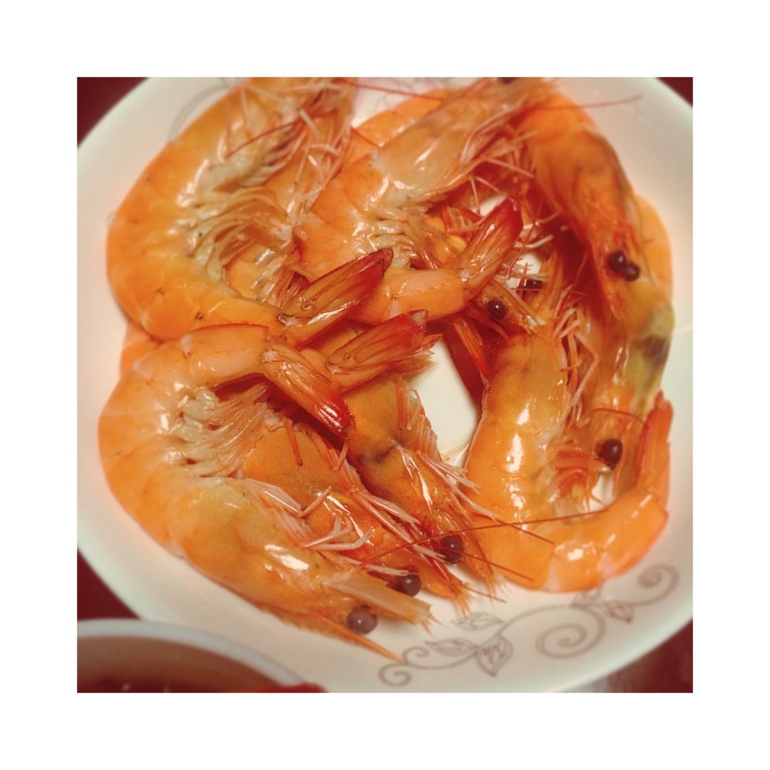白灼鲜虾（附蘸料做法）
